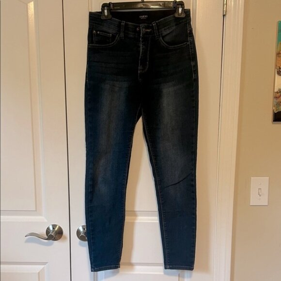 Curve Appeal high rise skinny jeans jeggings 4 - Picture 1 of 3